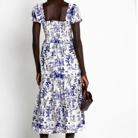{OPT} Anthropologie Brand New Daphne Toile Midi Dress - Picture 3 of 12